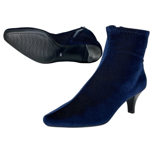 Impo Naja Midnight Blue Corduroy Womens Ankle Boots Size 6M - Picture 9 of 10